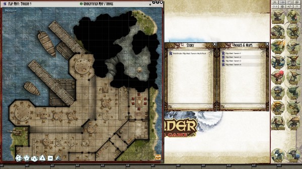 Fantasy Grounds - Pathfinder Flip-Mat: Tavern Multi-Pack (Map Pack)