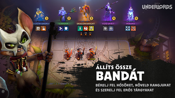 Dota Underlords képernyőkép 2