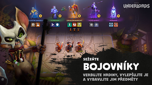 Dota Underlords snímek obrazovky 2