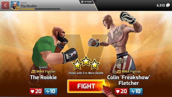 Screenshot z MMA Arena