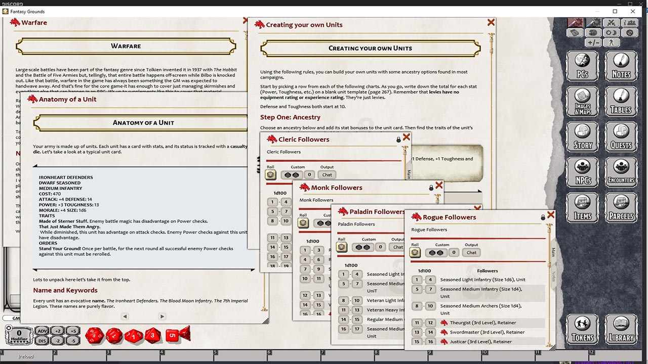 Fantasy Grounds - Strongholds & Followers (5E)のスクリーンショット 1