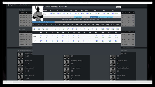 Screenshot z Digital Diamond Baseball V8