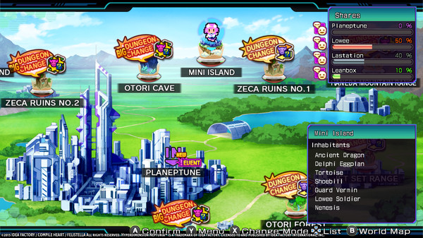 Hyperdimension Neptunia Re;Birth3 Mini Island