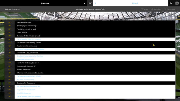 Screenshot z Global Soccer: A Management Game 2019