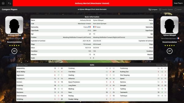 Screenshot z Global Soccer: A Management Game 2019