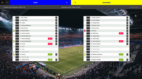 Screenshot z Global Soccer: A Management Game 2019