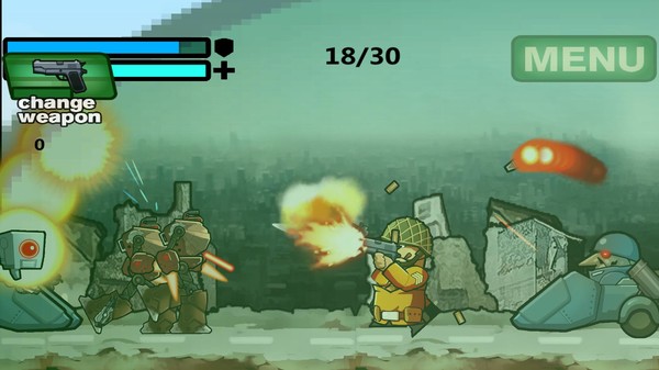 Screenshot z Assault of the Robots