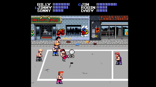 Скриншот из Double Dragon Dodgeball