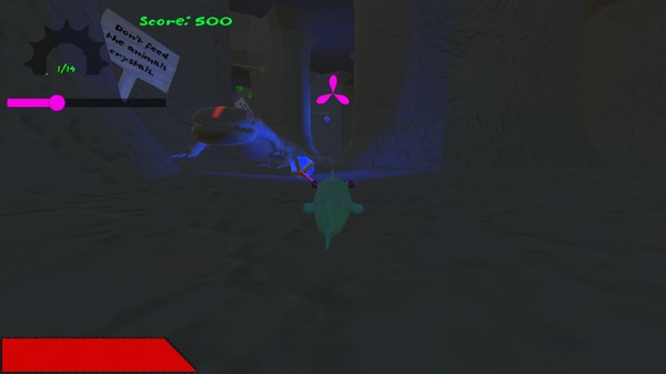 Screenshot z Fishy Dungeon Delving