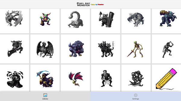 Screenshot z Pixel Art Monster - Color by Number