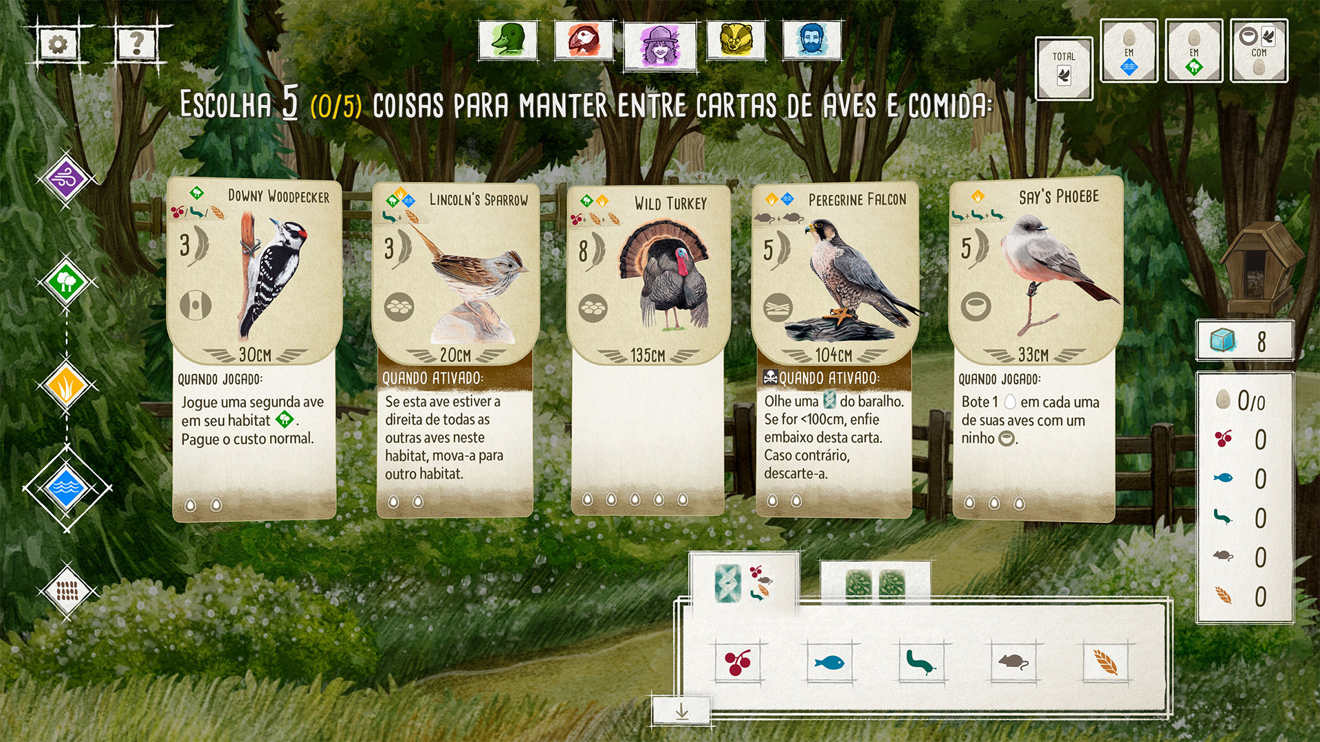Screenshot de Wingspan