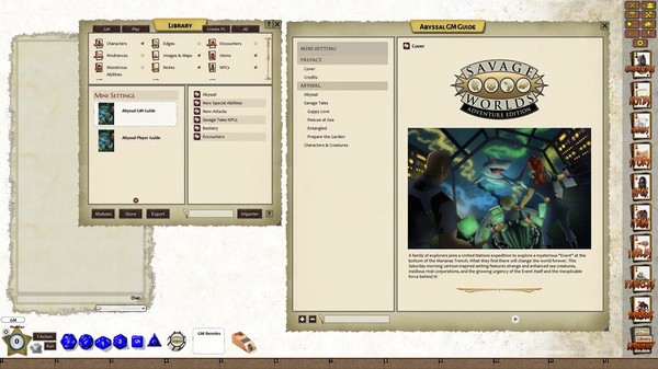 Fantasy Grounds - Savage Worlds Adventure Edition: MiniSettings (SWADE)