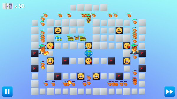 Screenshot z Emoji TD