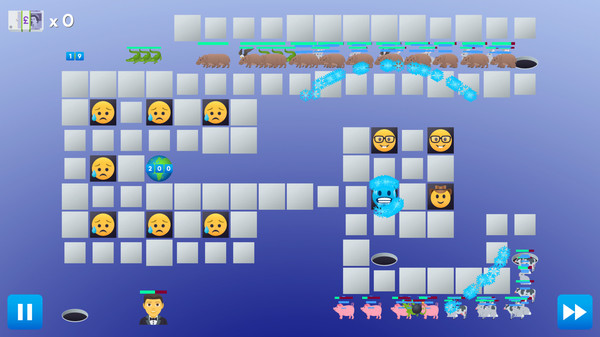 Screenshot z Emoji TD