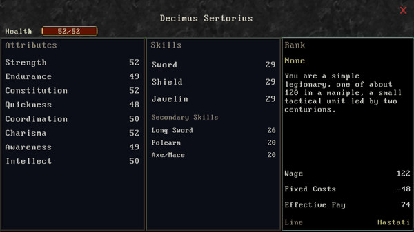 Screenshot z A Legionary's Life Screenshot z A Legionary's Life