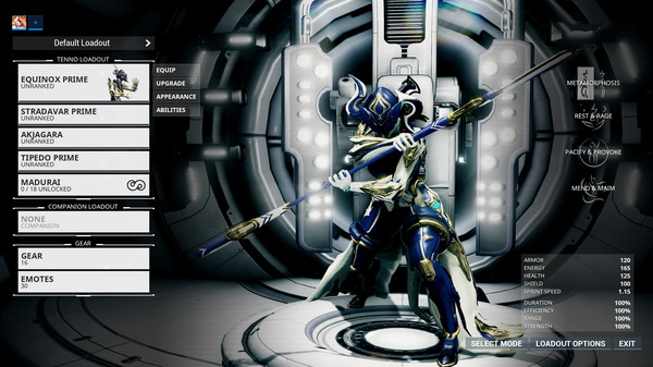 Warframe Equinox Prime Access: Mend & Maim Pack