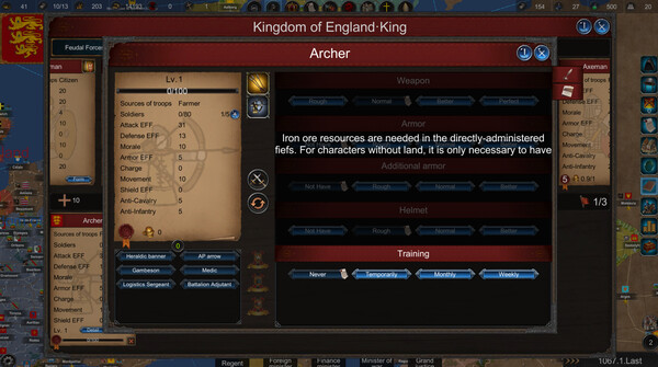 Screenshot z Monarch : Medieval Remastered