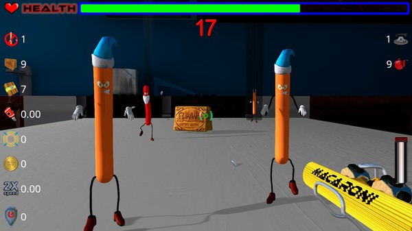 Screenshot z Die, zombie sausage, die!