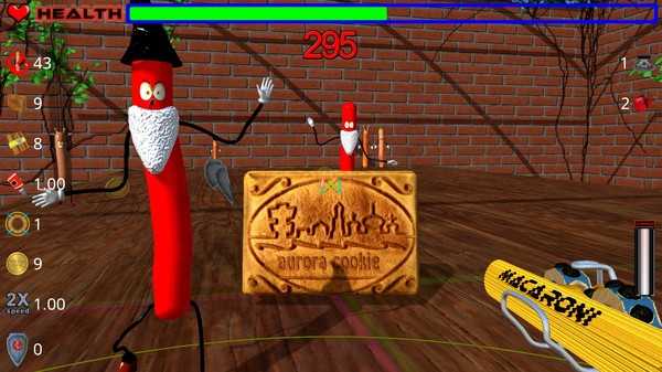 Screenshot z Die, zombie sausage, die!