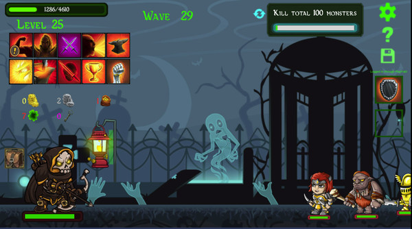 Screenshot z Idle Portal Guardian