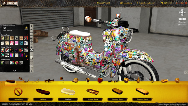 Simson Tuningwerkstatt 3D - Stylepacks