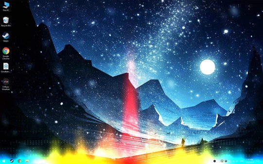 Screenshot z XMusicVisualizer