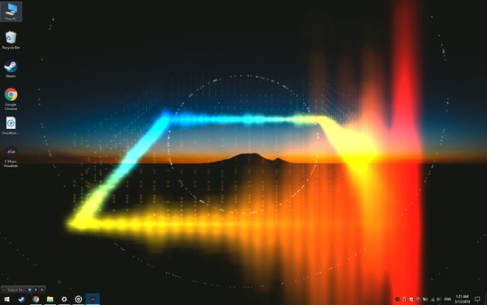 Screenshot z XMusicVisualizer