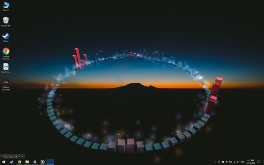 Screenshot z XMusicVisualizer