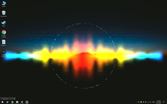 Screenshot z XMusicVisualizer