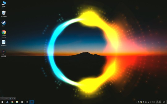 Screenshot z XMusicVisualizer