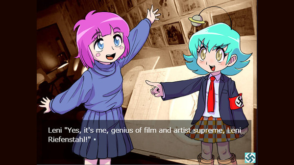 Screenshot z Genius! NAZI-GIRL GoePPels-Chan ep2