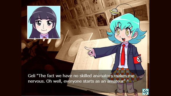 Screenshot z Genius! NAZI-GIRL GoePPels-Chan ep2