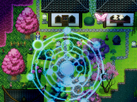 Screenshot z 绽于枝垂樱下~Flowering Across the Hakugyokurou