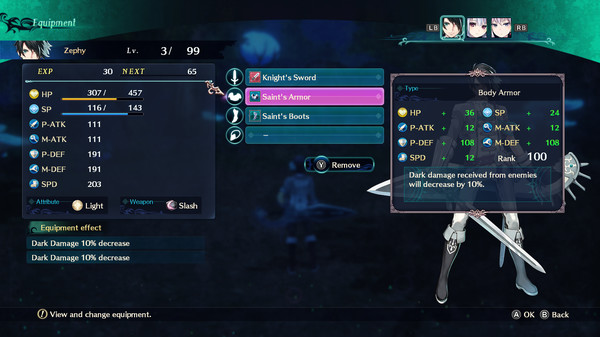 Dragon Star Varnir High Class Armor Set for 3