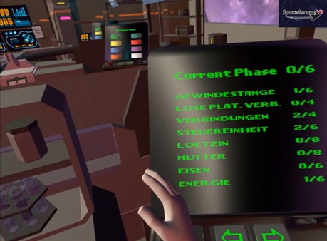 Screenshot z SpaceEscapeVR