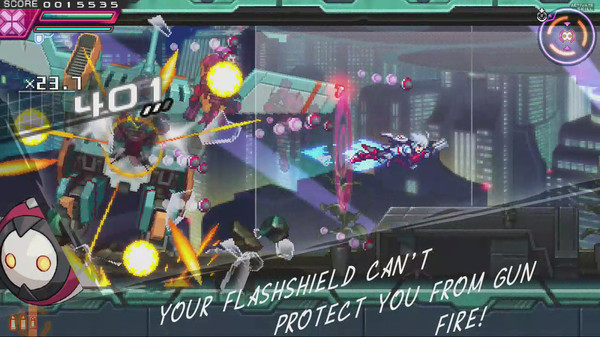 Screenshot z Azure Striker Gunvolt 2