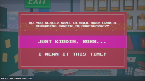 Quitting Simulator Screenshot