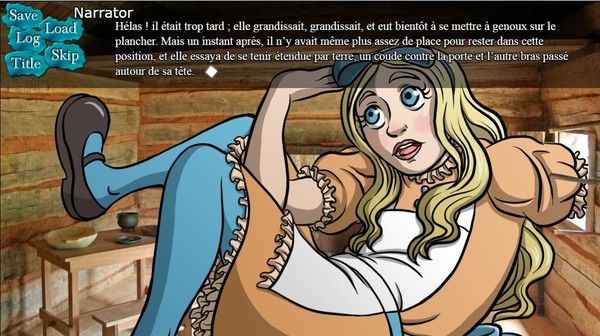 Screenshot z BRG's Alice in Wonderland Visual Novel