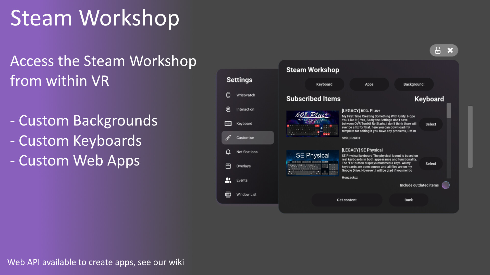 #4. OVR Toolkit - Desktop Overlay (Steam) De: VoxelLoop Software Limited