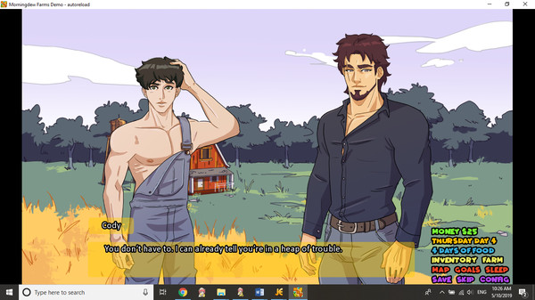 Screenshot z Morningdew Farms: A Gay Farming Game