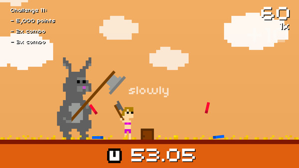 Screenshot z Super Lumberjack