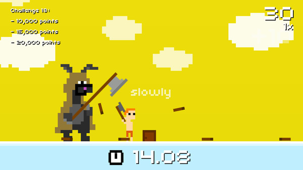 Screenshot z Super Lumberjack