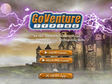 Screenshot z GoVenture TYPING Screenshot z GoVenture TYPING