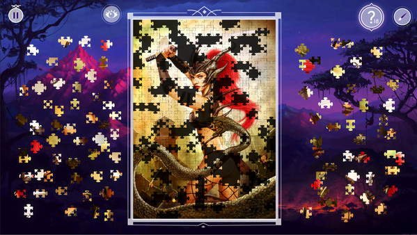Screenshot z Dark Fantasy 2: Jigsaw Puzzle