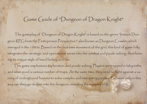 Dungeon Of Dragon Knight - Handbook