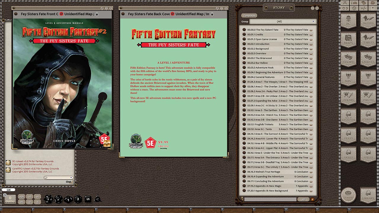 Fantasy Grounds - Fifth Edition Fantasy #2 – The Fey Sisters' Fate (5E) screenshot 1