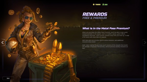 HMM Metal Pass Premium Season 4 + 1300 Cash