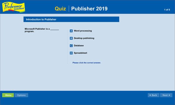 Professor Teaches Publisher 2019 screenshot 1