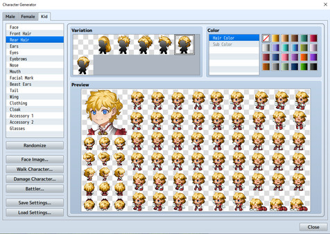 RPG Maker MV - Fantasy FaceGen Vol.1