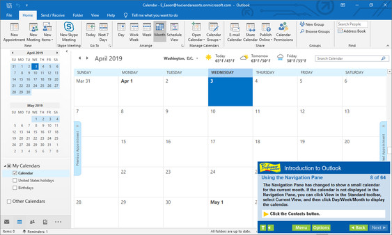 Professor Teaches Outlook 2019 screenshot 2